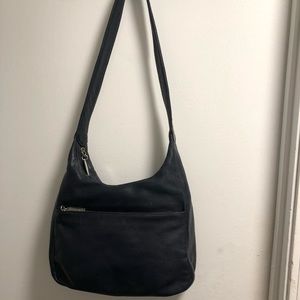 Tignanello navy blue leather purse